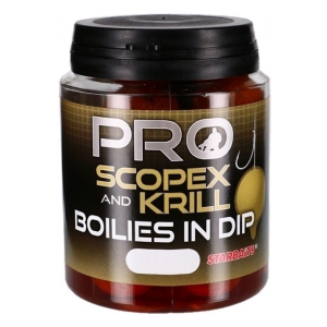 STARBAITS Boilies In Dip Pro Scopex Krill 150g 20mm