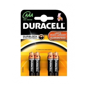 Duracell  Baterie Alkalické AAA/LR3/MN2400 4ks - 1,5V, 4 ks