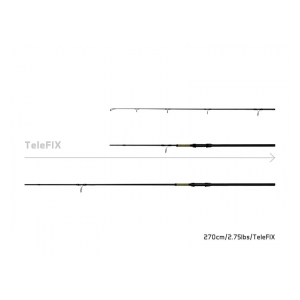 Delphin Rybářský prut STALX - 270cm/2.75lbs/TeleFIX