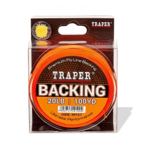 Traper Podkladová šňůra Backing oranžová 20LB 50YD